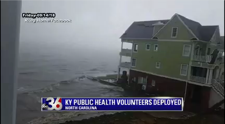 Public health volunteers deploy to North Carolina