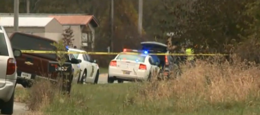 Children hit and killed at school bus stop in Indiana.
