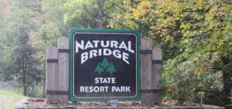 Natural Bridge State Resort Park sign