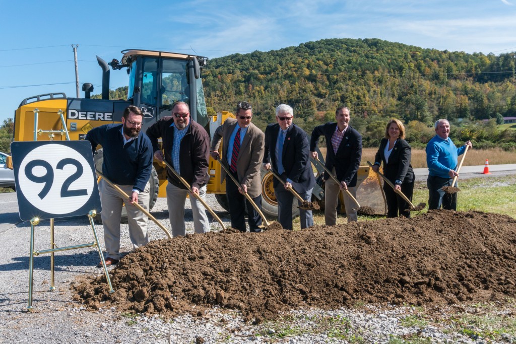 Groundbreaking for realignment of a portion of KY 92 in McCreary and Whitley counties 10-23-18