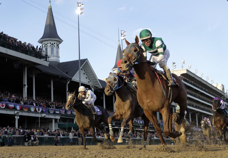 Accelerate wins 2018 Breeders' Cup Classic (AP Photo/Darron Cummings)