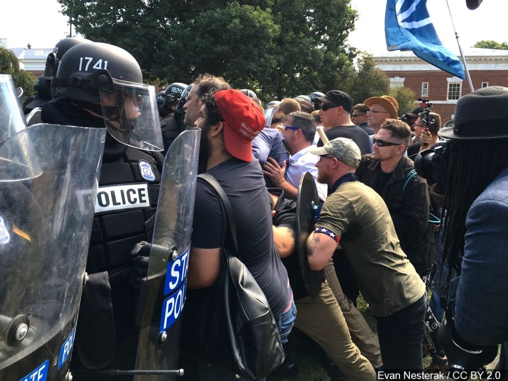 White supremacists clash with police in Charlottesville