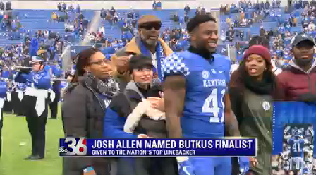 Kentucky's Josh Allen wins the Chuck Bednarik Award