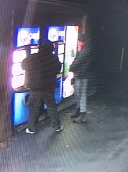 Suspects caught on video vandalizing  soda machines at the Natural Bridge Skylift.