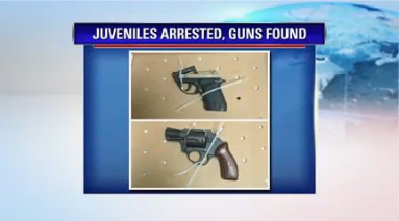Two handguns found