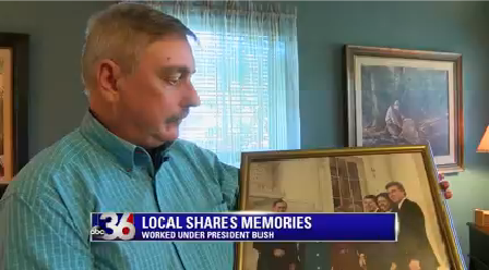 Booneville man remembers President Bush