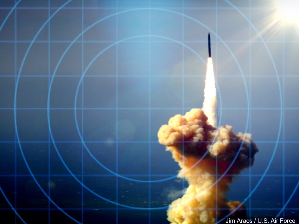 Missile test background