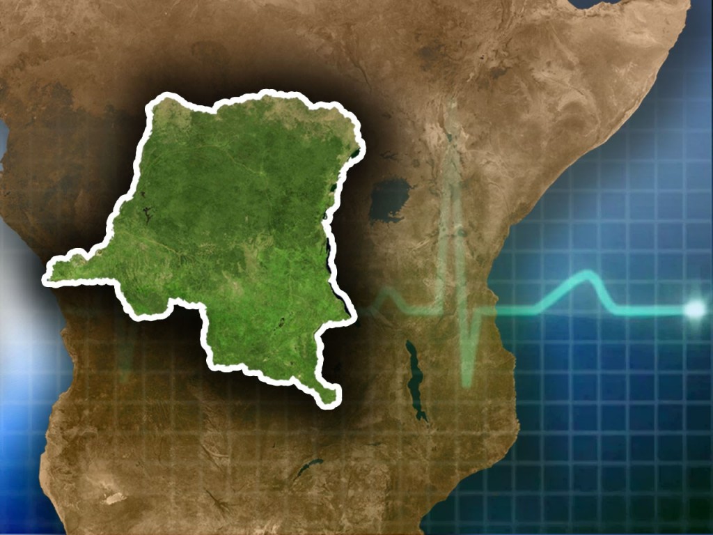 A map of the Democratic Republic of the Congo