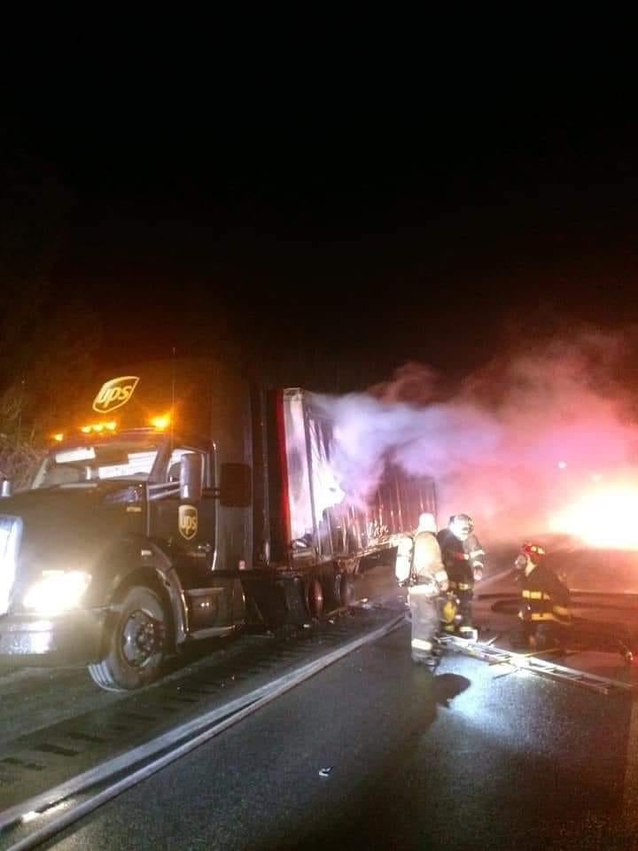 Interstate 64 was closed for several hours early this morning in Bath County after a commercial truck fire.