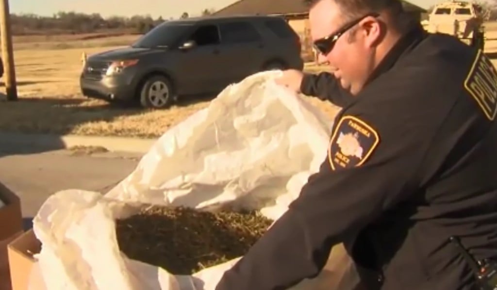 Oklahoma authorities pull over semi carrying 18