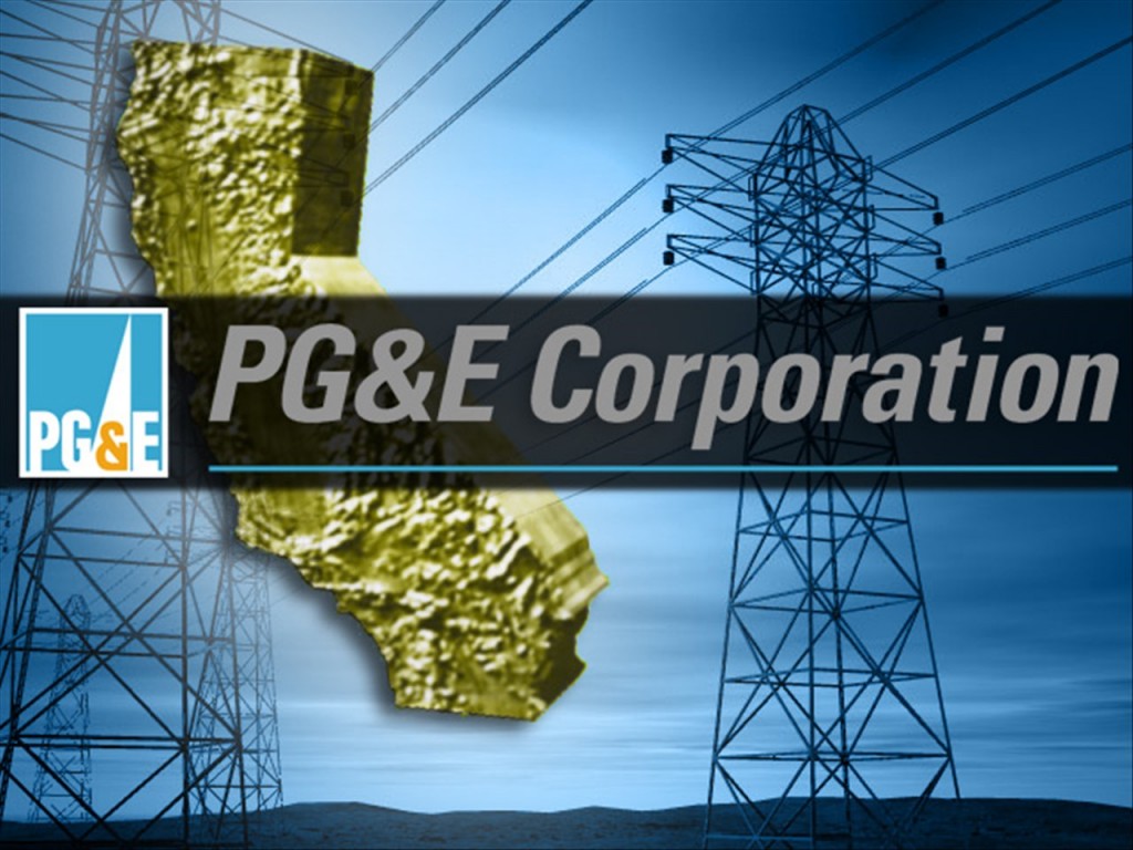 PG&E Corporation Logo and Map of California