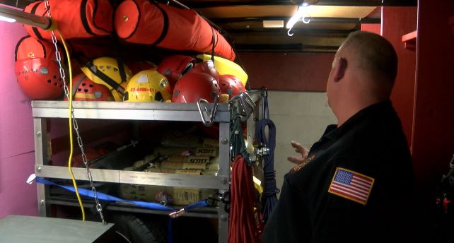 Swift water rescue trailer.