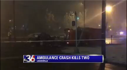 Ambulance crash in Louisville leaves two dead