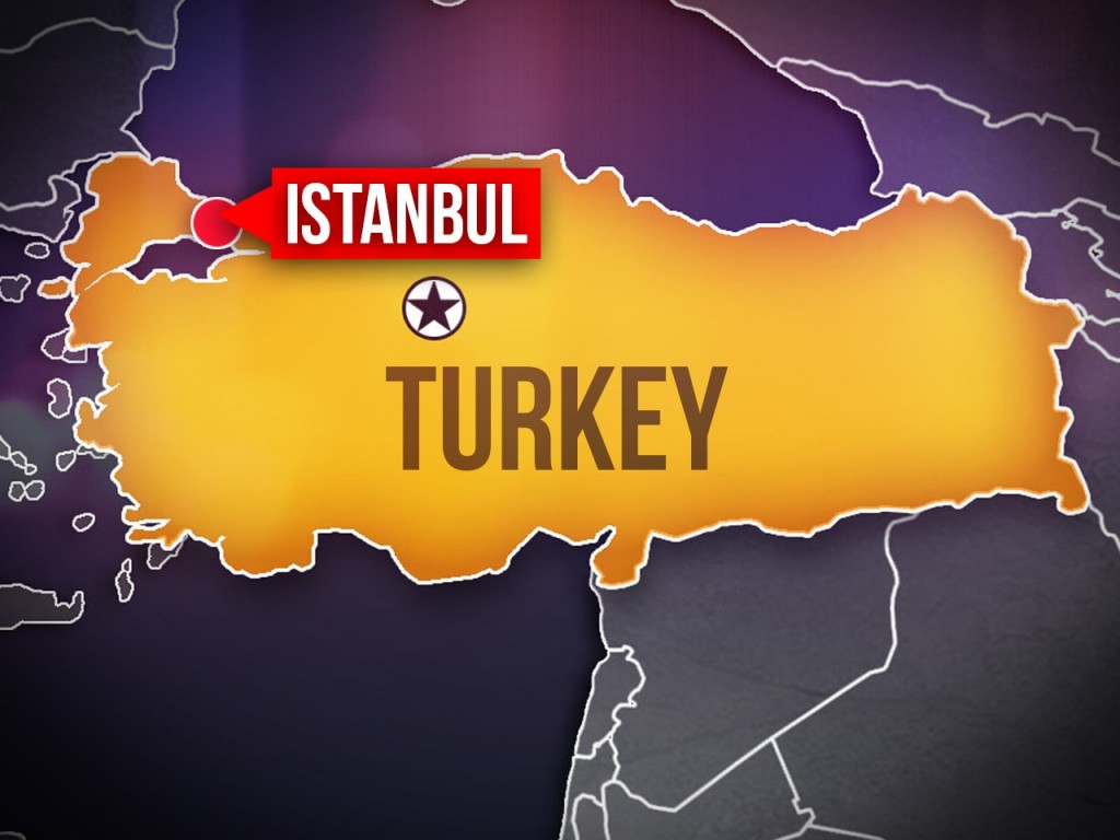 Turkey map showing Istanbul