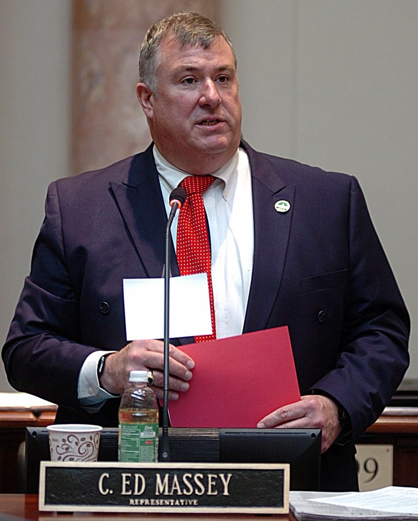 A photo from yesterdays House floor proceedings can be found here. The photo shows Rep. C. Ed Massey