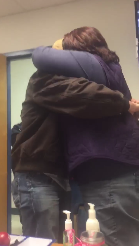 Specialist Calvary Scout Howard Castle and his mother Garnet Castle