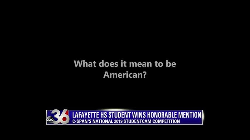 Michael Lozovoy from Lafayette High School in Lexington wins honorable mention in C-SPAN StudentCam competition for his documentary "Americans at Birth" about birthright citizenship