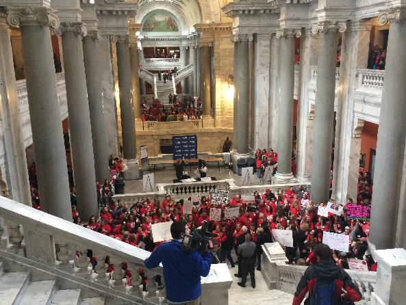 Teacher Protest in Frankfort