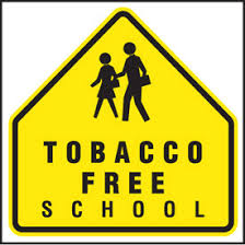 Tobacco Free School sign