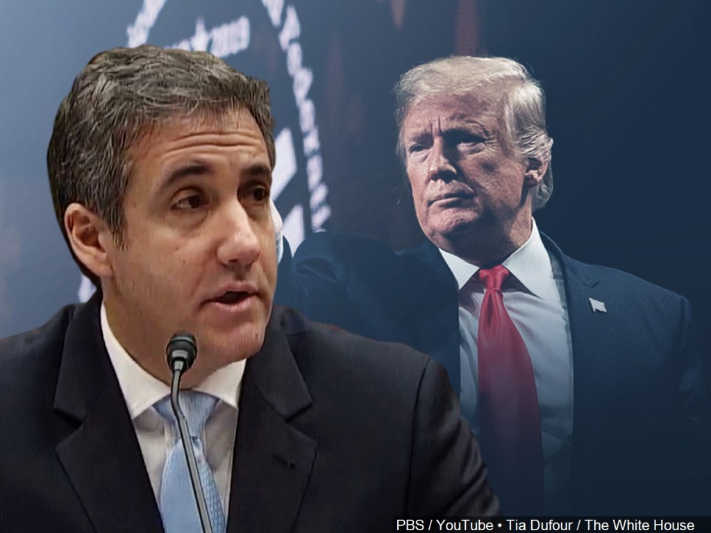 Former Trump lawyer Michael Cohen testifies before the House Oversight Committee