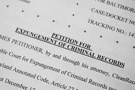 Expungement of criminal record document - generic image