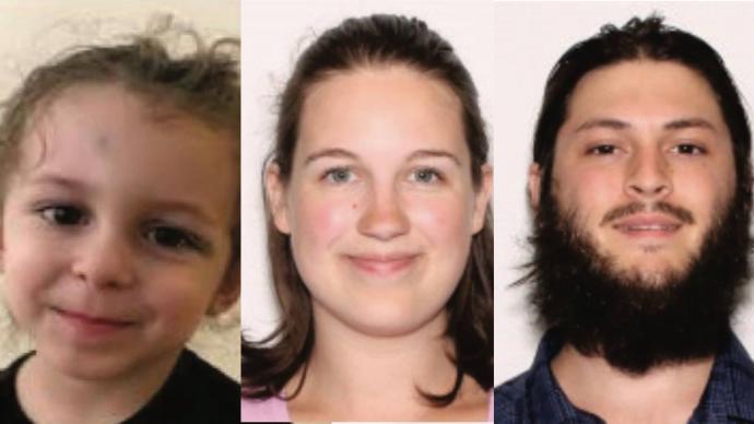 (left-to-right): 3-year old Joshua McAdams