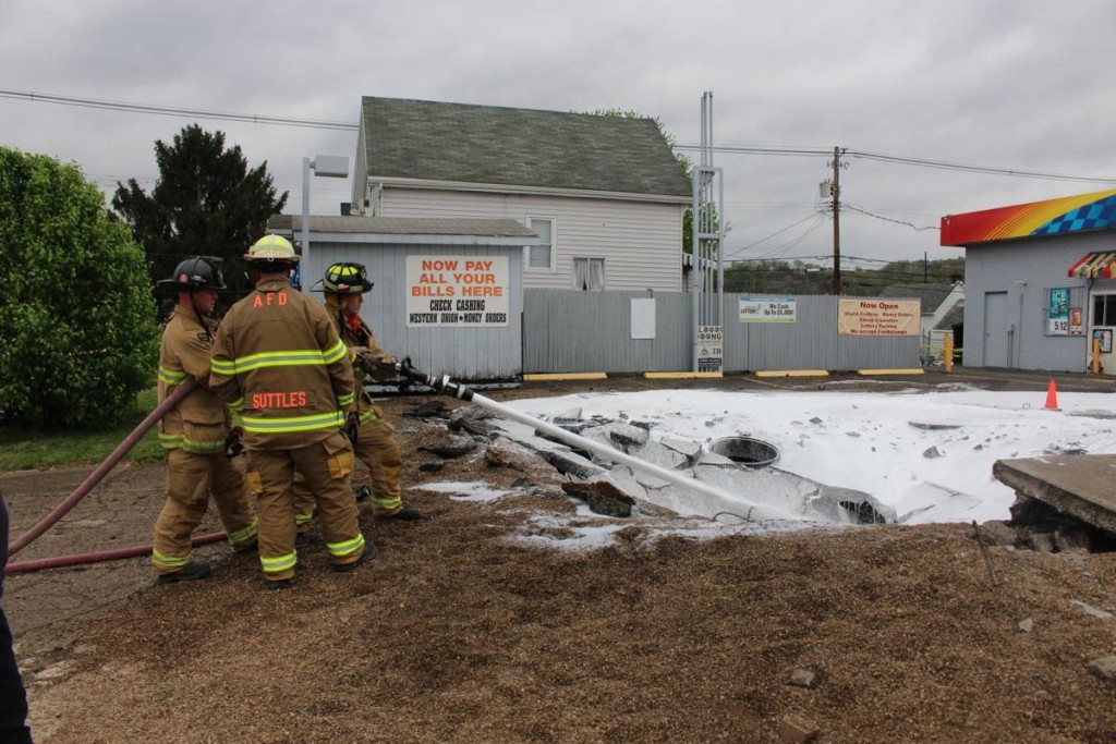 Underground fuel storage tanks explode at Sunoco gas station in Ashland 4-15-19