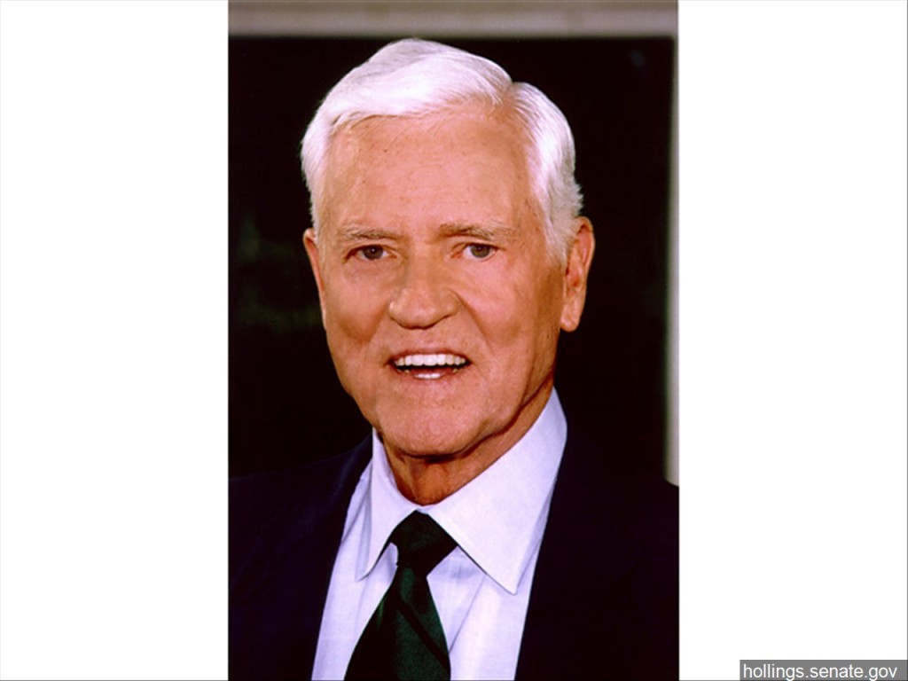 South Carolina Senator Ernest Hollings -D