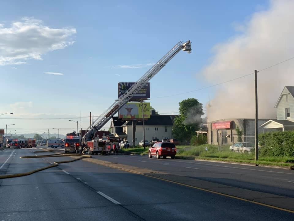 Crews battle fires on Greenup Avenue in Ashland.