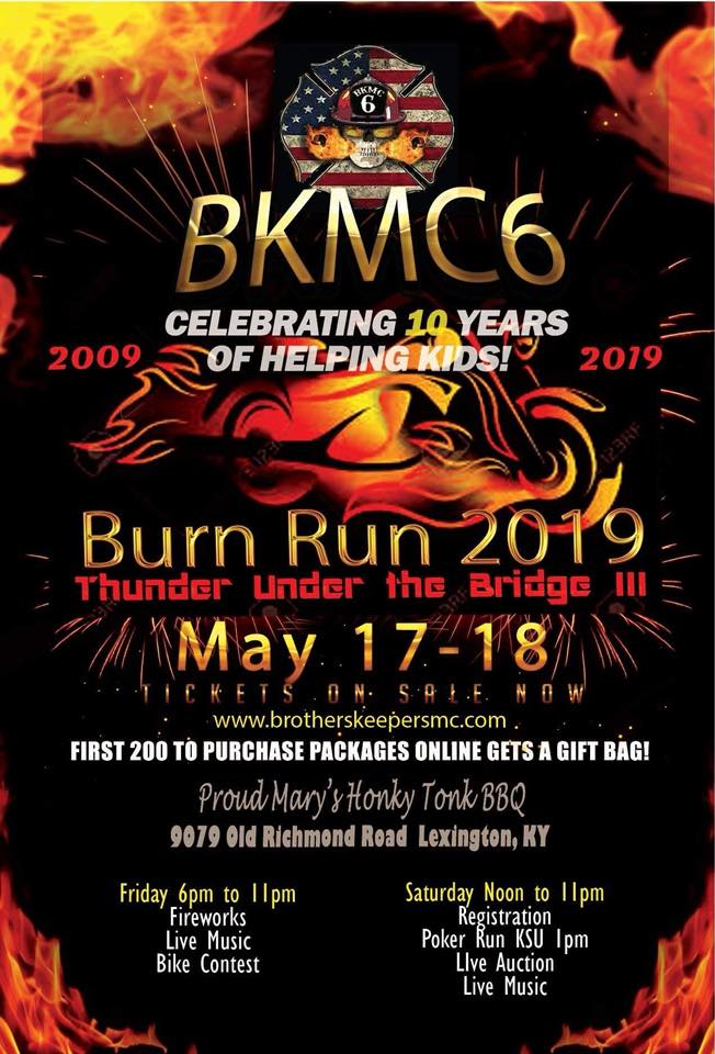 2019 'Burn Run' fundraiser will take place this weekend. 