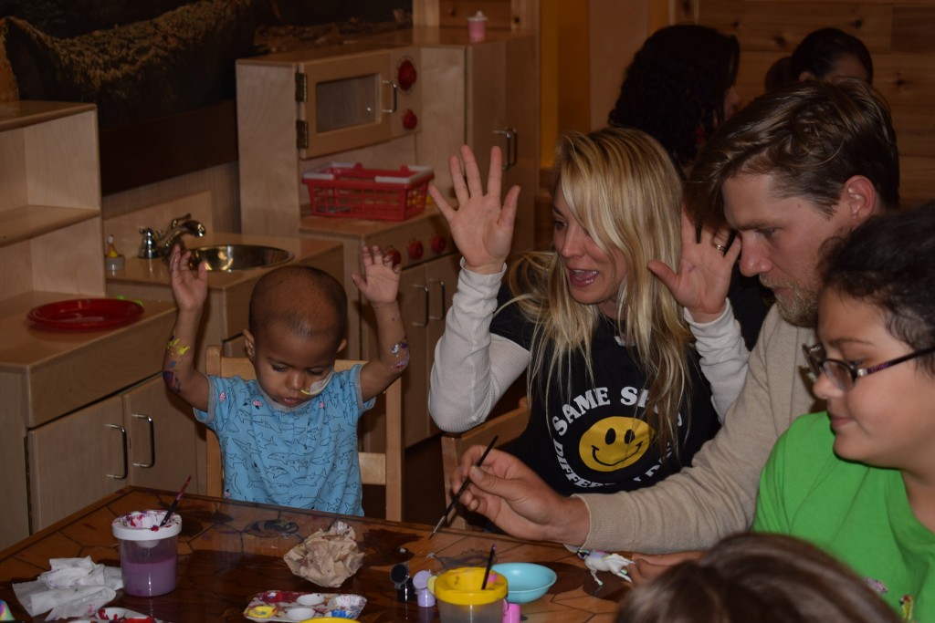 Equestrians Kaley Cuoco and Karl Cook visit patients and staff at Kentucky Children's Hospital