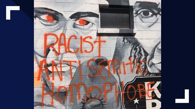 Muhammad Ali mural vandalized