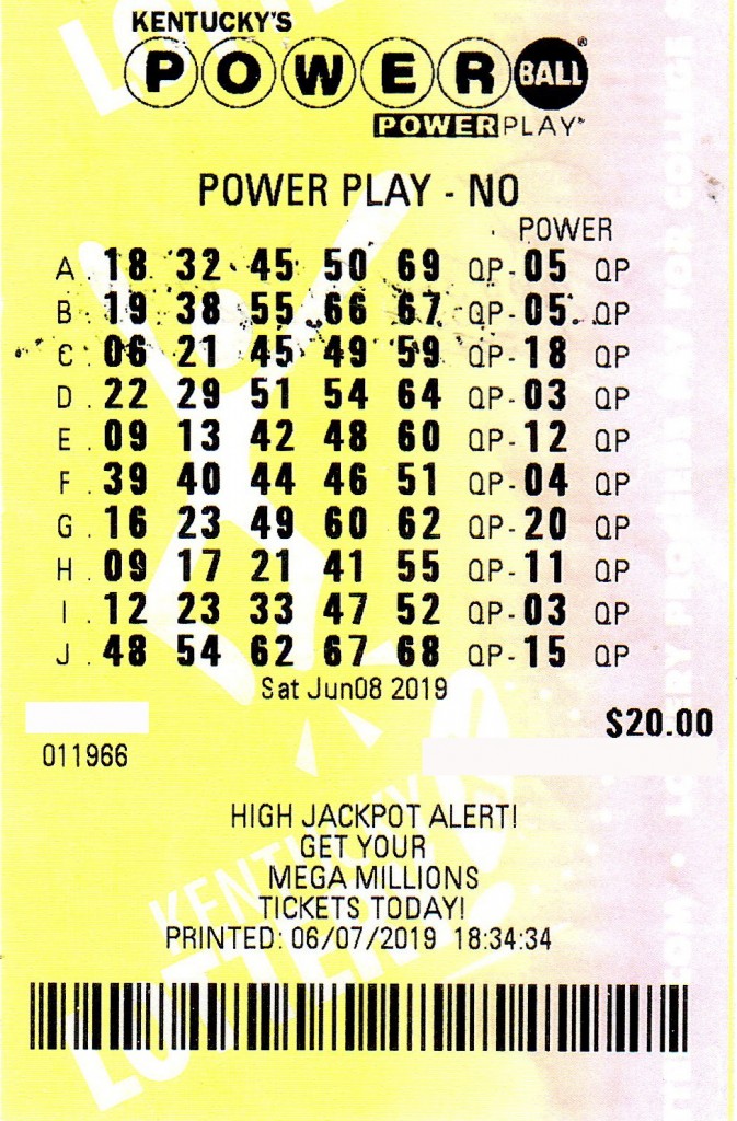 $1 million winning Powerball ticket