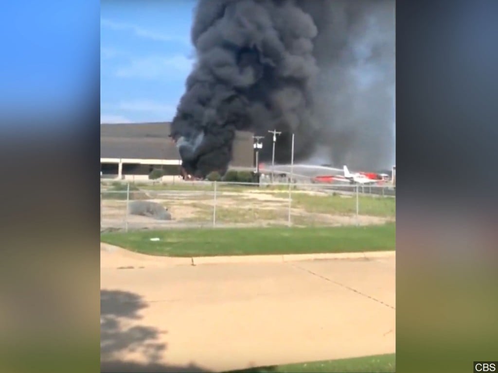 A Beechcraft BE-350 King Air plane crashed in Addison Airport