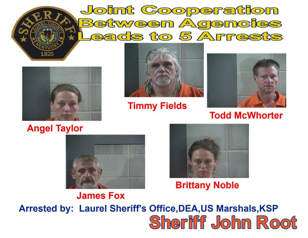 Five arrested Laurel County