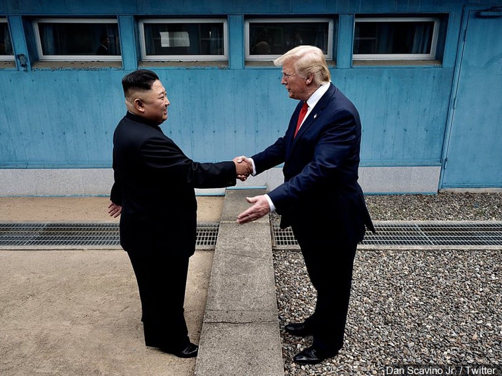 President Trump meets Kim Jong Un in DMZ