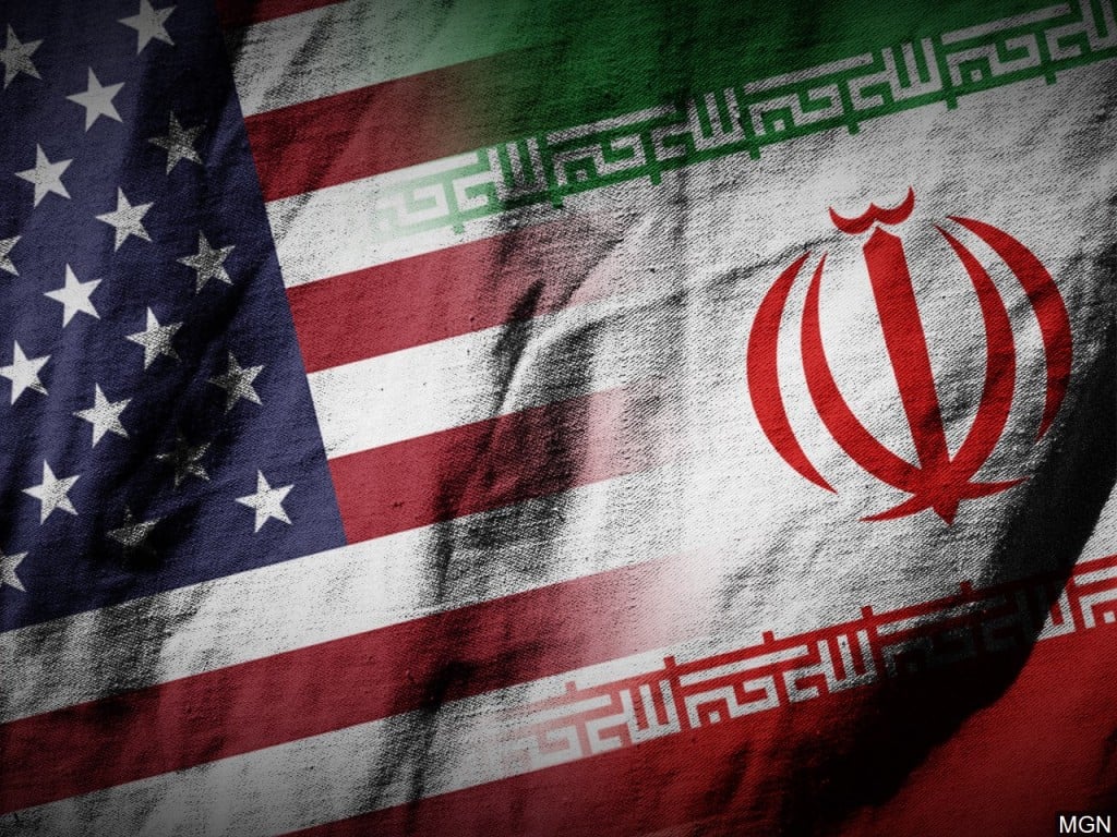 U.S. and Iran flags
