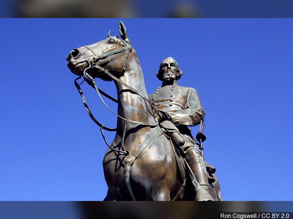Statue of Confederate Lt. Gen. Nathan Bedford Forrest at Forrest Park in Memphis