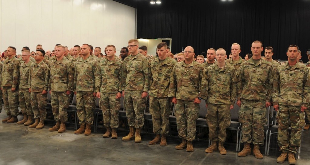 Farewell ceremony for the 206th Engineer Battalion