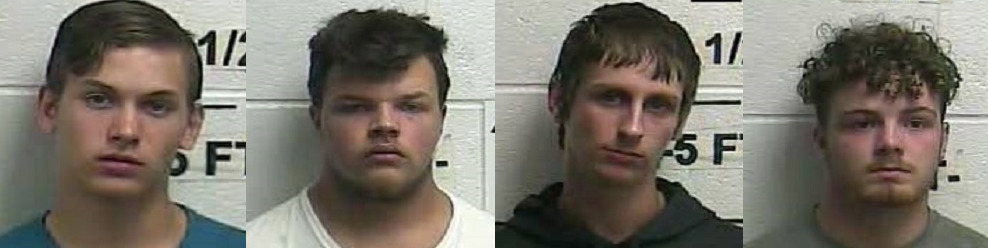 Four accused of raping a woman in Whitley County and recording it.