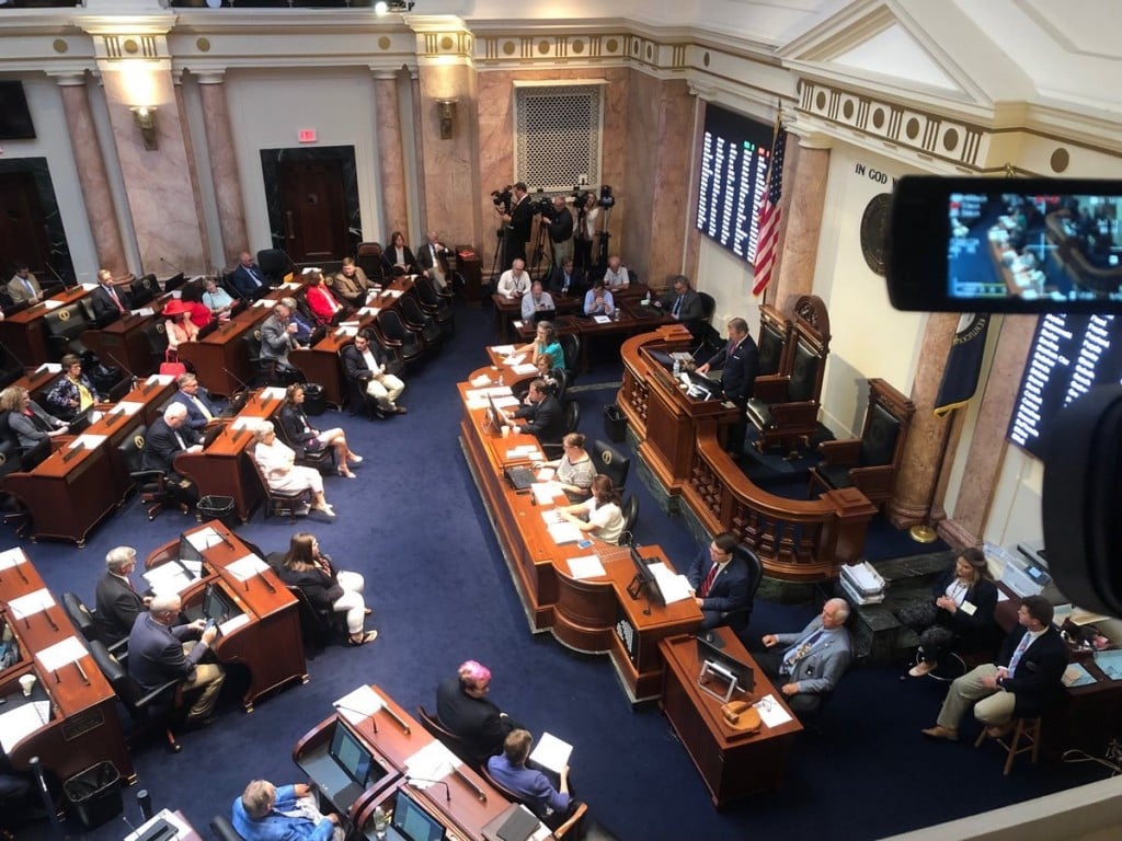 Kentucky state legislature on day 1 of special session
