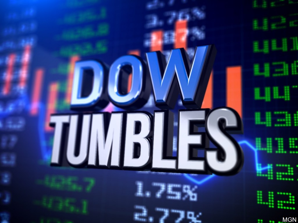 DOW tumbles over 500 points
