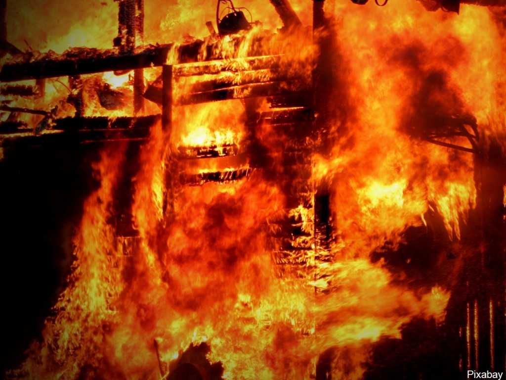 Structure fire background via MGN Online