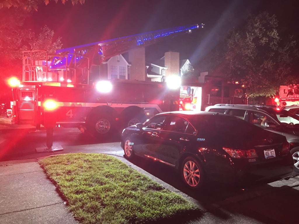 Fire at Mansion Apartments in Lexington