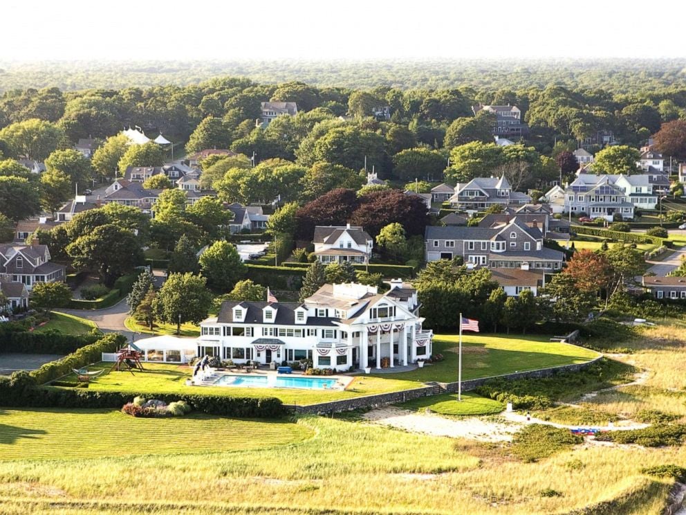 An aerial view of the Kennedy Compound