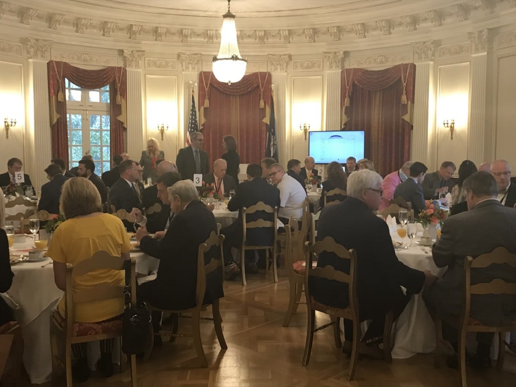Trade and investment in Kentucky took center stage Tuesday morning at the Governor's Mansion.