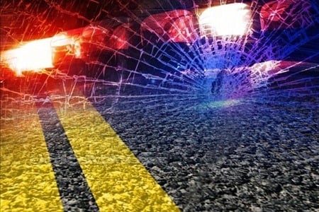 police lights road accident graphic