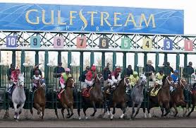Gulfstream Park starting gate in Hallandale Beach