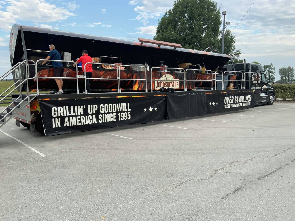 The traveling grill is in Central Kentucky this week making a stop in Georgetown on Friday and at tailgate festivities Saturday in Lexington.