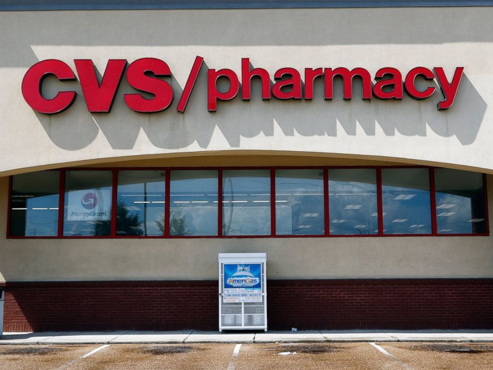 PHOTO: In this Aug. 7, 2018, file photo a CVS Pharmacy building sign rests on a Jackson, Miss., store.